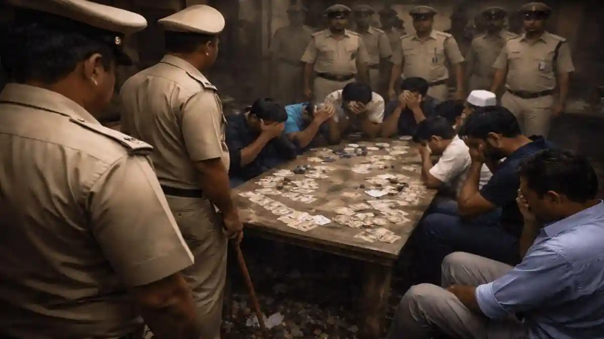 balasar police gambling raid bela village