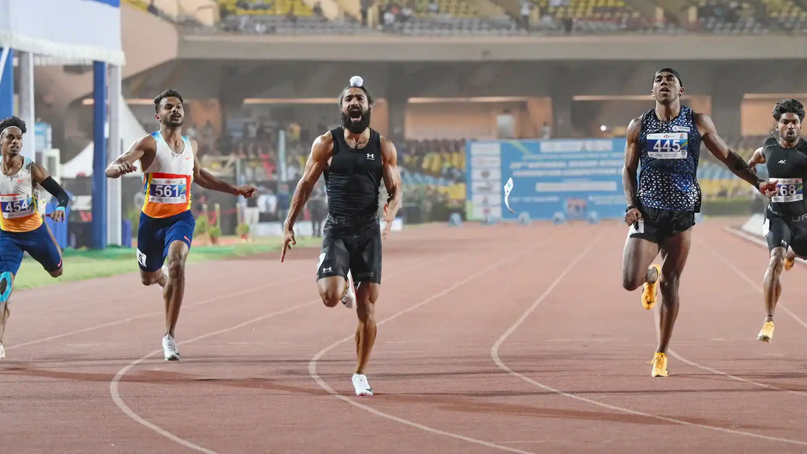 gurindervir singh fastest indian 100m record